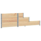 3-Tier Raised Bed 120x80 cm Solid Wood Pine