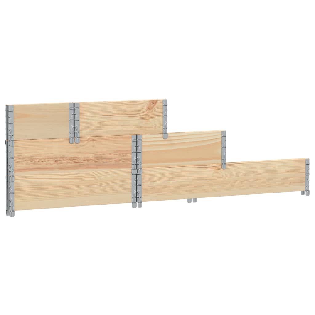 3-Tier Raised Bed 120x80 cm Solid Wood Pine