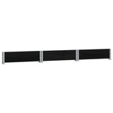 Raised Bed Hexagon Black 160x160 cm Solid Wood Pine