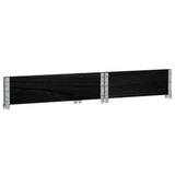Garden Planter Black 80x60 cm Solid Wood Pine