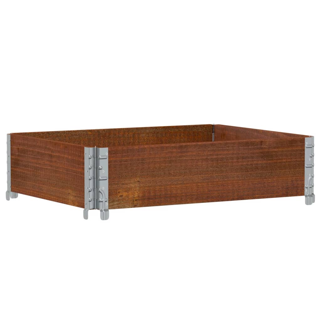 Garden Planter Brown 80x60 cm Solid Wood Pine