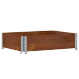 Garden Planter Brown 80x60 cm Solid Wood Pine