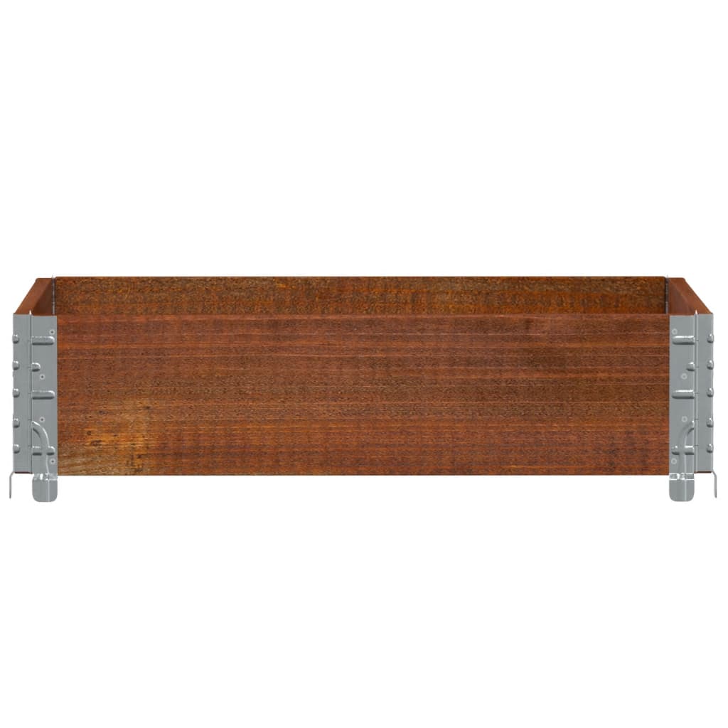 Garden Planter Brown 80x60 cm Solid Wood Pine