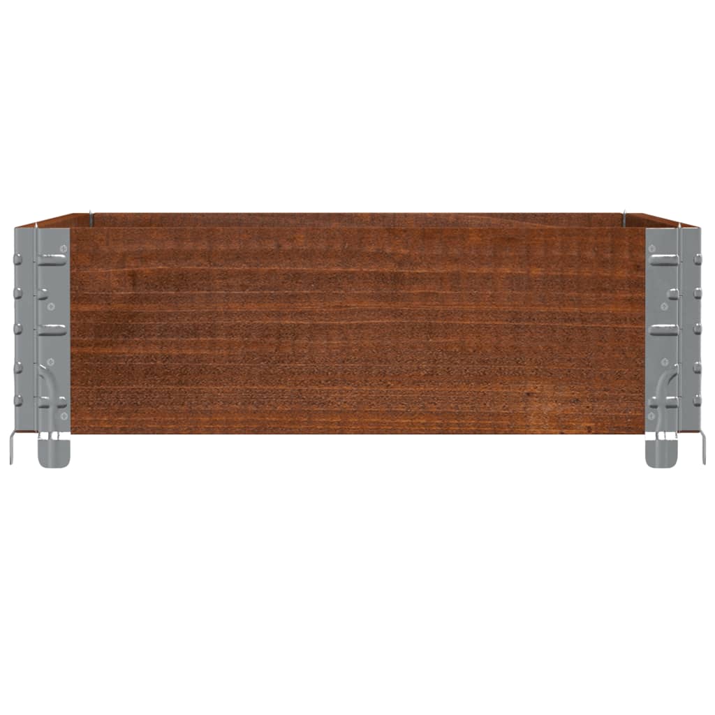 Garden Planter Brown 80x60 cm Solid Wood Pine