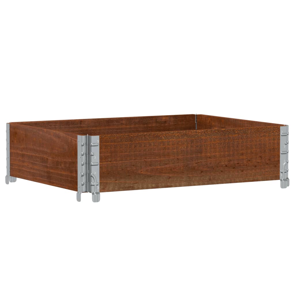 Garden Planter Brown 80x60 cm Solid Wood Pine
