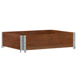 Garden Planter Brown 80x60 cm Solid Wood Pine