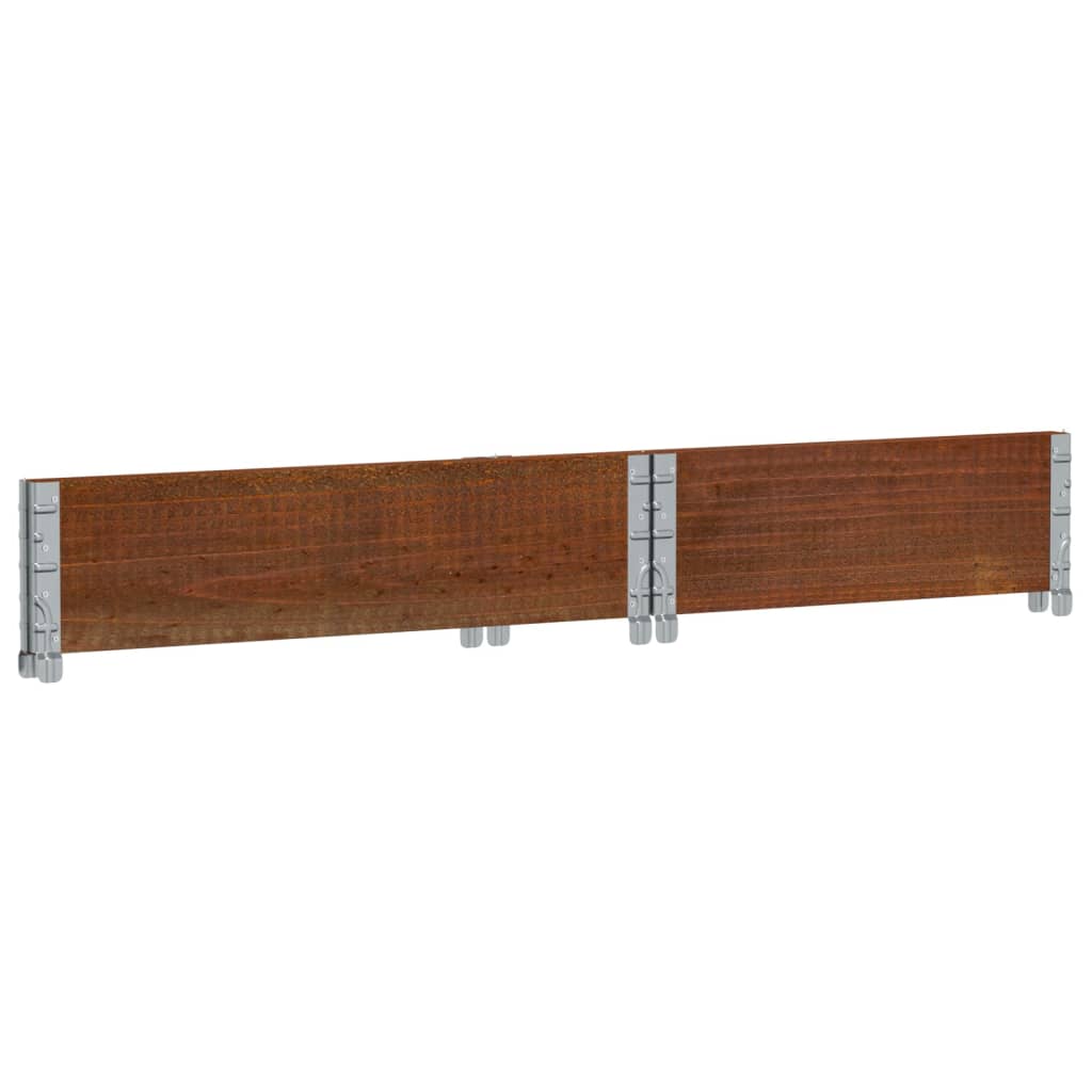Garden Planter Brown 80x60 cm Solid Wood Pine