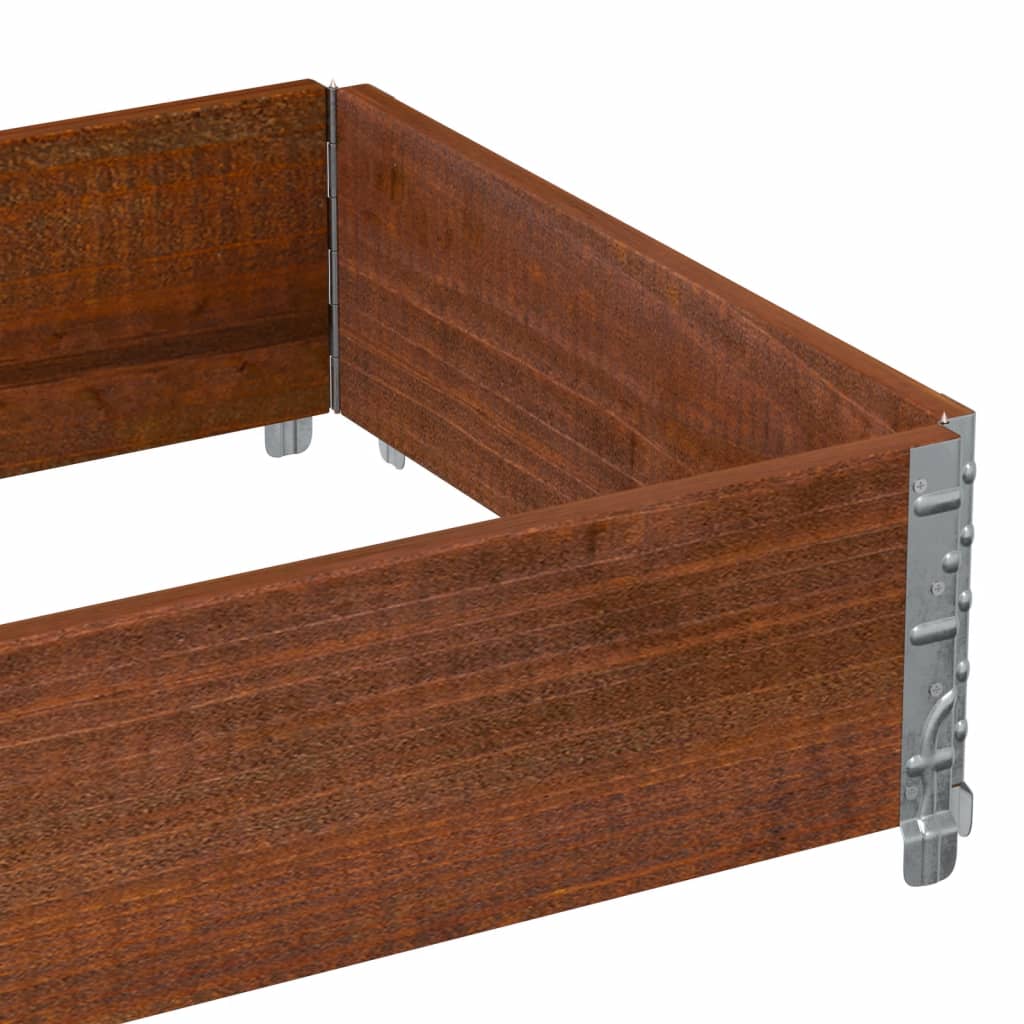 Garden Planter Brown 80x60 cm Solid Wood Pine