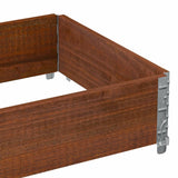 Garden Planter Brown 80x60 cm Solid Wood Pine