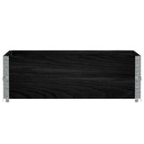 Garden Planter Black 120x80 cm Solid Wood Pine