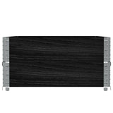 Garden Planter Black 120x80 cm Solid Wood Pine