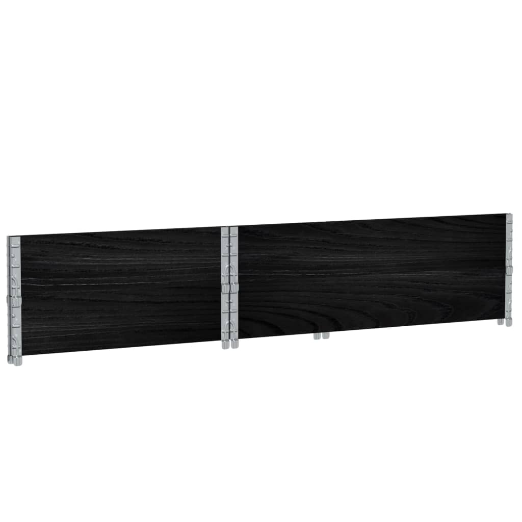 Garden Planter Black 120x80 cm Solid Wood Pine
