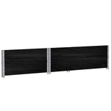 Garden Planter Black 120x80 cm Solid Wood Pine