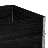 Garden Planter Black 120x80 cm Solid Wood Pine