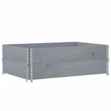Garden Planter Grey 120x80 cm Solid Wood Pine