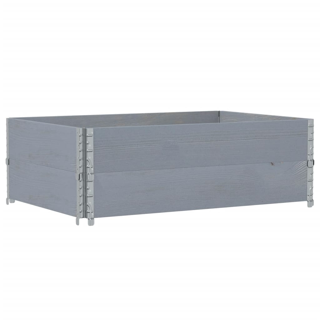 Garden Planter Grey 120x80 cm Solid Wood Pine