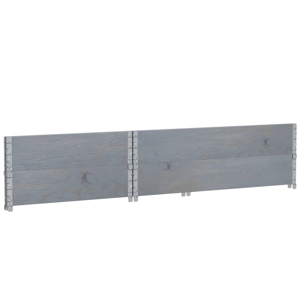 Garden Planter Grey 120x80 cm Solid Wood Pine
