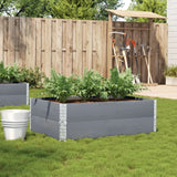 Garden Planter Grey 120x80 cm Solid Wood Pine