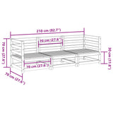 3 Piece Garden Sofa Set Solid Wood Pine