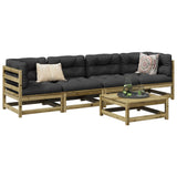 5 Piece Garden Sofa Set Impregnated Wood Pine