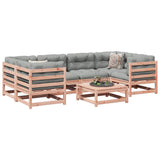 7 Piece Garden Sofa Set Solid Wood Douglas Fir