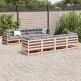 9 Piece Garden Sofa Set with Cushions Solid Wood Douglas Fir