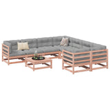 9 Piece Garden Sofa Set Solid Wood Douglas Fir