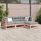 4 Piece Garden Sofa Set Solid Wood Douglas Fir