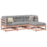 4 Piece Garden Sofa Set Solid Wood Douglas Fir