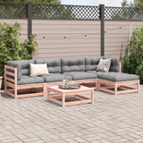 6 Piece Garden Sofa Set Solid Wood Douglas Fir