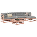 6 Piece Garden Sofa Set Solid Wood Douglas Fir