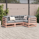 4 Piece Garden Sofa Set Solid Wood Douglas Fir