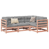 4 Piece Garden Sofa Set Solid Wood Douglas Fir