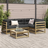 5 Piece Garden Sofa Set Impregnated Wood Pine