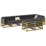 8 Piece Garden Sofa Set Impregnated Wood Pine