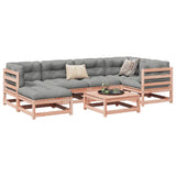 7 Piece Garden Sofa Set Solid Wood Douglas Fir