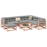 8 Piece Garden Sofa Set Solid Wood Douglas Fir