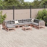 9 Piece Garden Sofa Set Solid Wood Douglas Fir