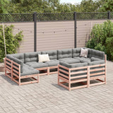 9 Piece Garden Sofa Set Solid Wood Douglas Fir