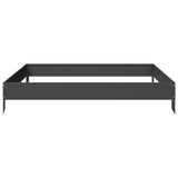 Garden Raised Bed Black 100x100x18.5 cm Steel