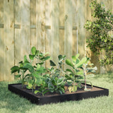 Garden Raised Bed Black 100x100x18.5 cm Steel