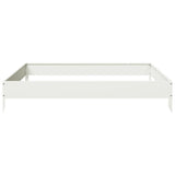 Garden Raised Bed White 100x100x18.5 cm Steel