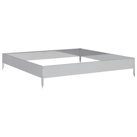 Garden Raised Bed 100x100x18.5 cm Galvanised Steel