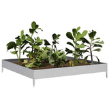 Garden Raised Bed 100x100x18.5 cm Galvanised Steel