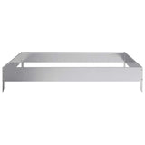Garden Raised Bed 100x100x18.5 cm Galvanised Steel