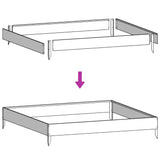 Garden Raised Bed 100x100x18.5 cm Galvanised Steel