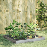Garden Raised Bed 100x100x18.5 cm Galvanised Steel