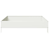 Garden Raised Bed White 100x100x26 cm Steel