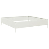 Garden Raised Bed White 100x100x26 cm Steel