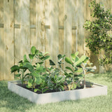 Garden Raised Bed White 100x100x26 cm Steel